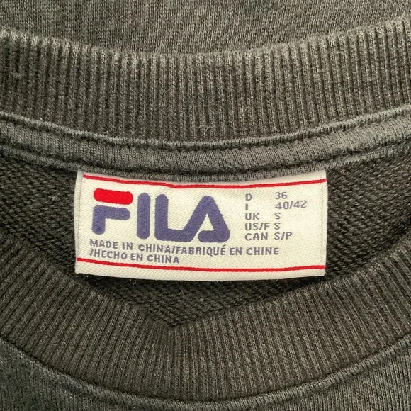 Fila Women's Black Sweater with Colorful Logo - Picture 5 of 5